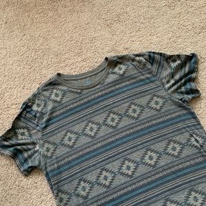 American Eagle Aztec Print Basic Tee